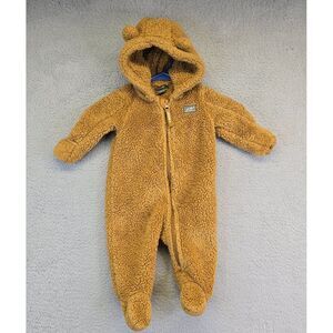 Eddie Bauer One Piece Jumpsuit‎ Baby 6-9 Months Deep Pile Fleece Cozy Comfort